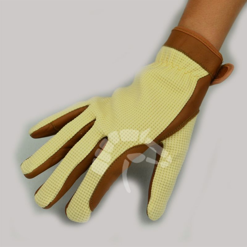 Riding Gloves braun/beige GR L