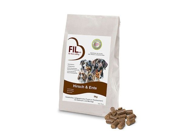 Hundefutter Hirsch/Ente 5kg Preis pro Sack